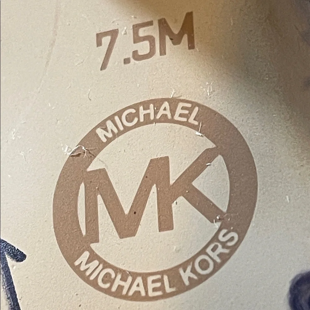 MICHAEL MICHAEL KORS Dylan Black Leather Tall Boots Chunky Heel Size 7.5 - Picture 9 of 12